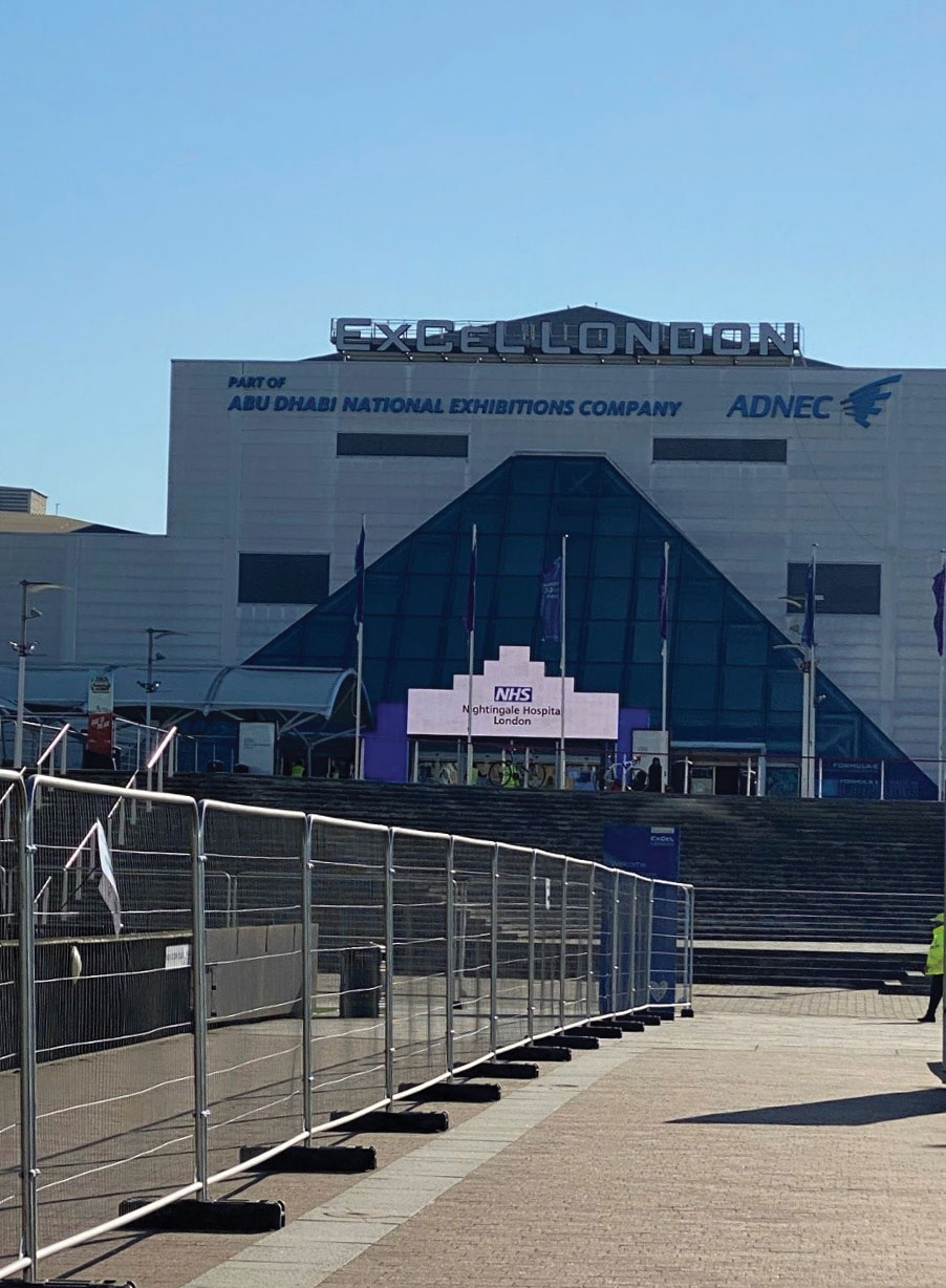 London Nightingale Hospital at the Excel centre